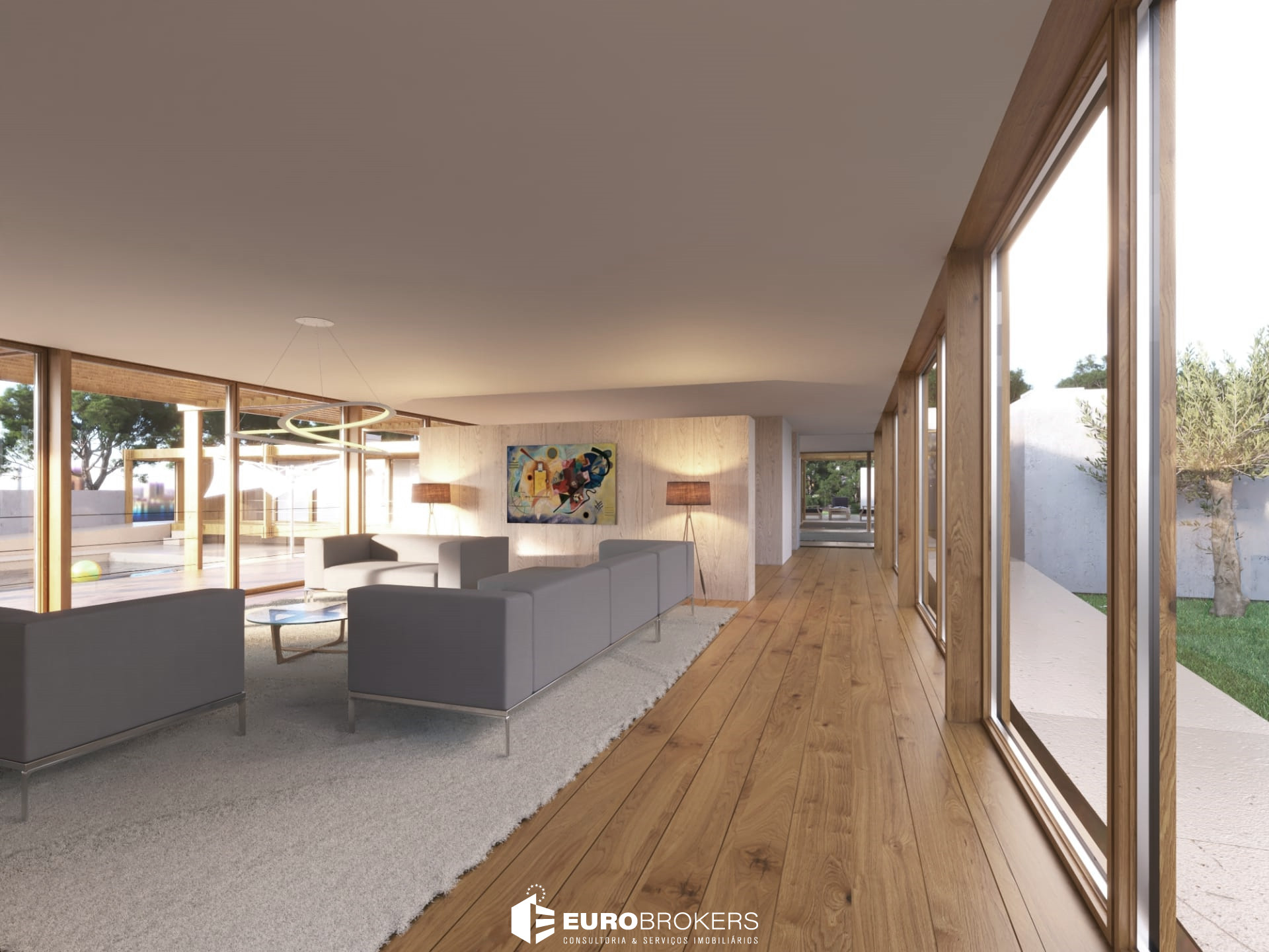 Interior de uma casa do condomínio Quintinhas / ADA - Atelier de Arquitectura